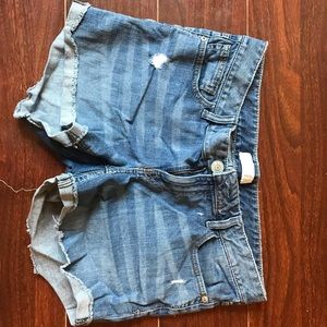 Distressed Jean Shorts